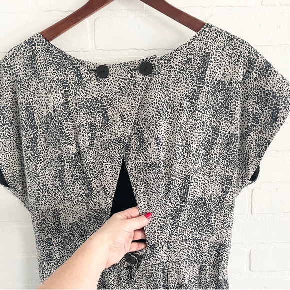 Anthropologie Annie 50 Open Back Wide Leg Drape Jumpsuit L Made in Canada - Picture 4 of 14